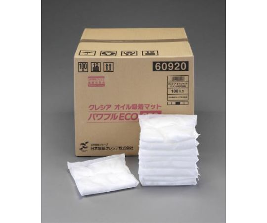 エスコ 250×250×20mmオイル吸着マット/100枚 1CS EA929DT-1