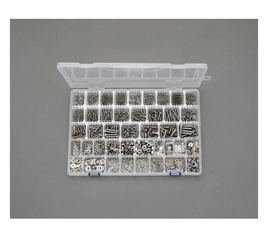 エスコ 皿頭小ねじ･ナット･ワッシャーセット ステンレス  M2-M6 1セット EA949AD-45の通販は