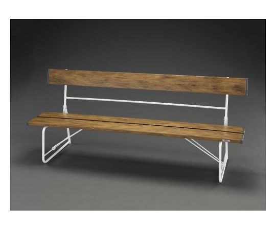 エスコ ベンチ（背付/折畳み式）　1805×516×740mm 1脚 EA956XE-57の通販は 27,425円