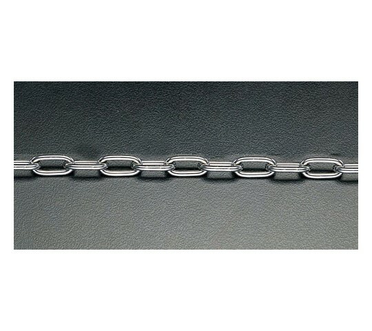 エスコ リンクチェーン(ステンレス製) 4.0mm×10m 1本 EA980SA-410