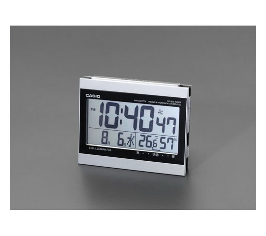 エスコ [電波]置時計（デジタル）　121×150×67mm 1個 EA798CA-76B