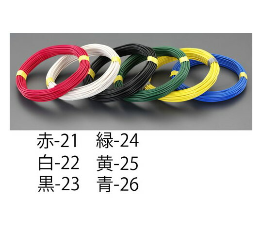 エスコ IV電線(撚線/緑)　1.25mm2×100m 1巻 EA940AT-24