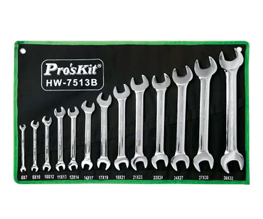 Pro's　Kit 両口スパナ（合金鋼製）　13本セット 1セット