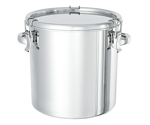 日東金属工業 テーパー型ステンレス密閉式タンク クリップタイプ TP-CTH-30 A型EPDMパッキン付 20L 1個 TP-CTH-30/PEA