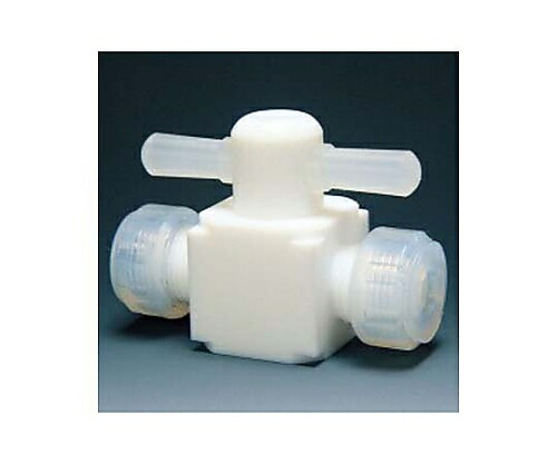 フロンケミカル フッ素樹脂 二方バルブ圧入型 8φ 1個 NR0003-002の通販は