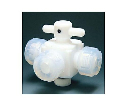 フロンケミカル フッ素樹脂 三方バルブ接続 10φ 1個 NR0030-003