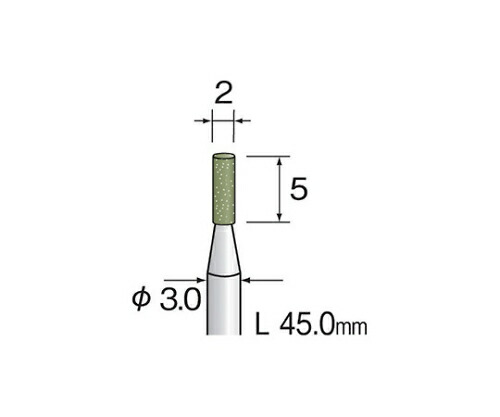 ミニター 軸付ゴム砥石　＃３２０　（１０個） 1パック(10個入) DB3002の通販は 6,058円