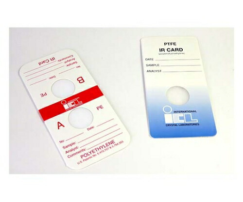 International　Crystal　Laboratory 簡易透過IRカード(透過用セル)KBr, 9.5mm 1パック(25枚入) 0000-7096