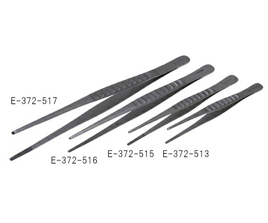 日本フリッツメディコ 一般外科ピンセット 大波 23cm 無鈎 1本 E372-517