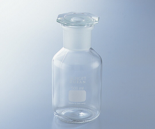 SCHOTT/DURAN 試薬瓶（広口・栓付き）（デュラン(R)）　白　2000mL 1本 211856302