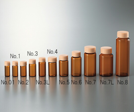 マルエム CCスクリュー管 褐色 オレンジキャップ 10mL 1箱(100本入) No.3L