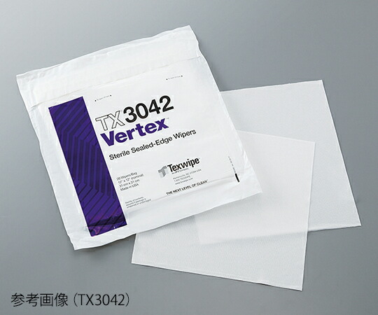 テックスワイプ（Texwipe） マイクロワイパー　VertexR　230×230mm　1箱（20枚/袋×5袋入） 1袋(20枚×5袋入) TX3049