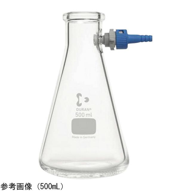 SCHOTT/DURAN 吸引ろ過瓶（PBT製チューブコネクター付）三角 2000mL 1個 212046351