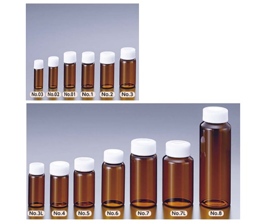 マルエム スクリュー管　10.0ml　褐色100本 No.3L 1箱(100本入)