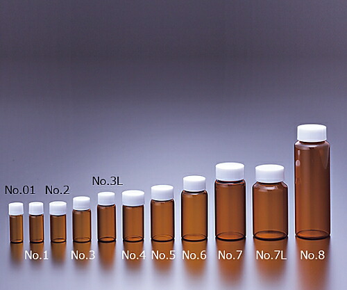 マルエム FCスクリュー管　褐色　50入　50.0ml No.7 1箱(50本入)