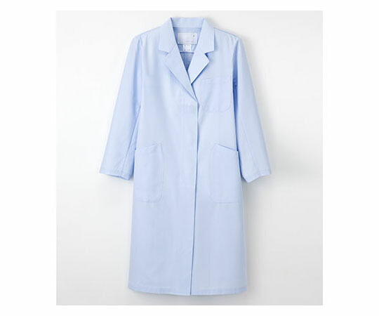 ナガイレーベン 女子シングル診察衣 ブルー L 1枚 KEX5130の通販は