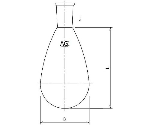 旭製作所 ロータリーナスフラスコ　1000mL　29/32 1個 3216-1-5M