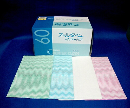 東京メディカル オールタイムカウンタークロス　厚口　イエロー 1ケース(60枚×6箱入) FT305