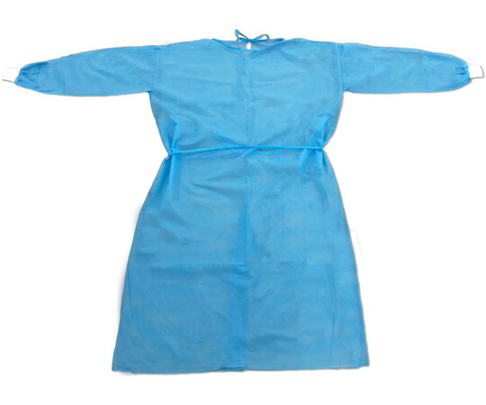 竹虎 フェルラックNo.40（アイソレーションガウンフリー） ブルー 10枚入×10袋 1箱(10枚×10袋入) 076520