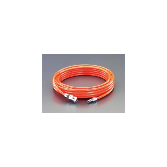 エスコ ウレタンホース（カプラー付）　6.5mm×10mm　20m 1巻 EA125CC-20