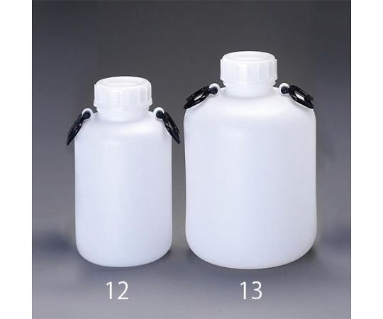 エスコ 広口ポリ容器（中蓋付）　φ218×390mm/10L 1個 EA508AJ-12