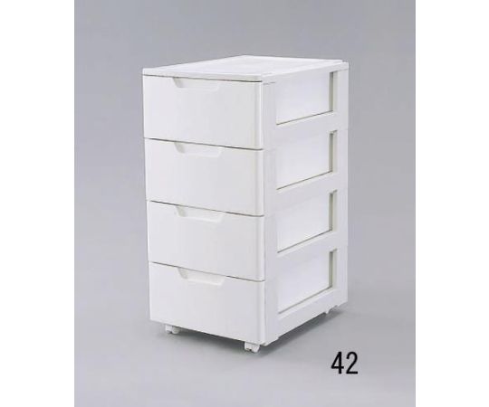 エスコ 440×550×870mm引き出し式収納ケース(4段) 1個 EA506L-42