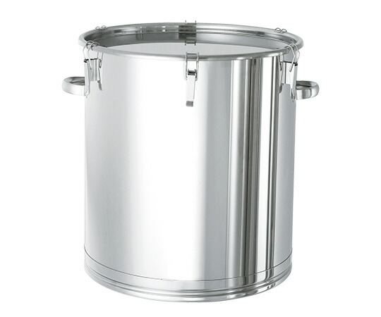 日東金属工業 鏡板型ステンレス密閉容器 バンドタイプ L型シリコンパッキン付 45L 1個 DT-CTL-39 日東金属工業 鏡板型ステンレス密閉容器 バンドタイプ L型シリコン