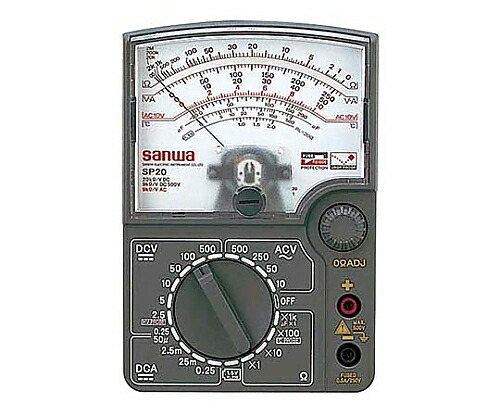 三和電気計器（sanwa） アナログマルチテスタ 耐衝撃メーター 1個 SP20の通販は 6,264円