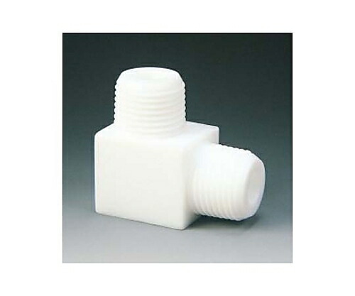 フロンケミカル PTFE エルボーニップル R1/2×3/8 1個 NR0100-004
