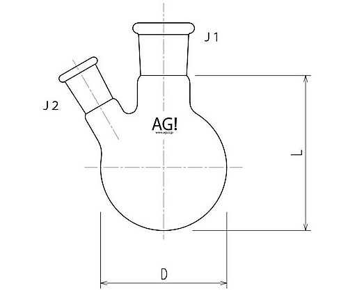 旭製作所 二ツ口セミ・ミクロフラスコ 100mL 15/20・15/20 1個 3108-100-1M1Mの通販は 7,936円