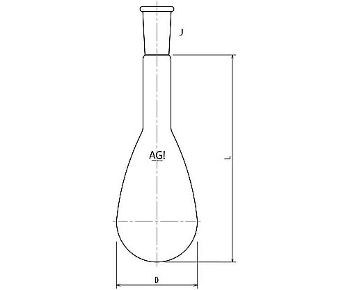 旭製作所 ケルダールフラスコ 1000mL 29/42 1個 3212-1-5L