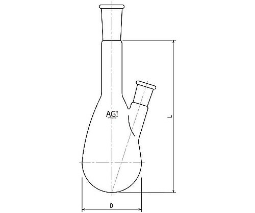 旭製作所 枝付ケルダールフラスコ 500mL 24/40・15/35 1個 3214-500-4L2Lの通販は