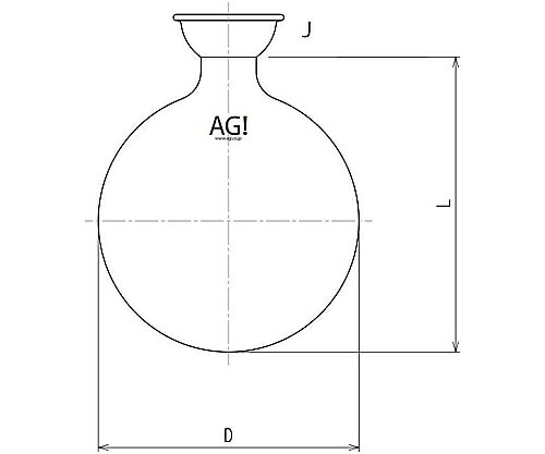旭製作所 ロータリー受フラスコ 300mL 1個 3218-300-G