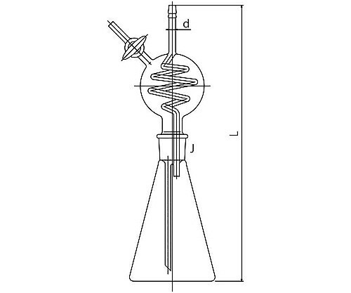 旭製作所 ガス吸引器 500mL 1個 3260-500-5M