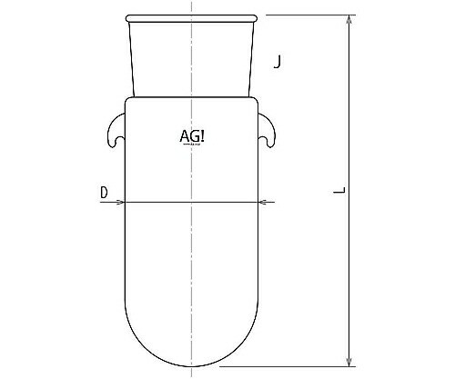 旭製作所 重合フラスコ 1000mL 1個 3270-1-14L