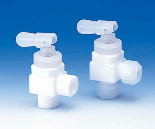 フロン工業 PTFEトグルバルブアングル型 6φ 1個 F-2004-001の通販は