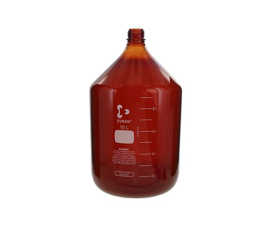 DWK Life Sciences ねじ口びん（メジュームびん）　びんのみ　 10mL 017200-105A DWK Life Sciences ねじ口びん（メジュームびん） 茶褐色 黒キャップ付