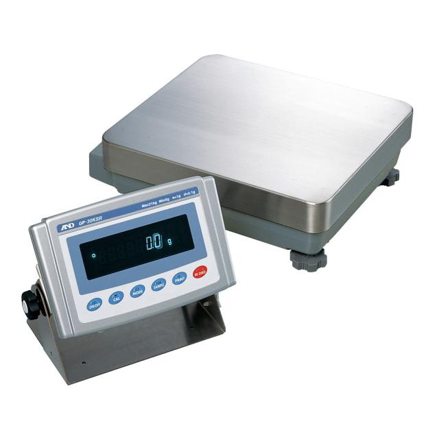 エー・アンド・デイ 検定付きはかり 校正用分銅内蔵型重量級天びん GP-Rシリーズ  ひょう量:31kg 最小表示:1g   1個 GP-30KSRの通販は