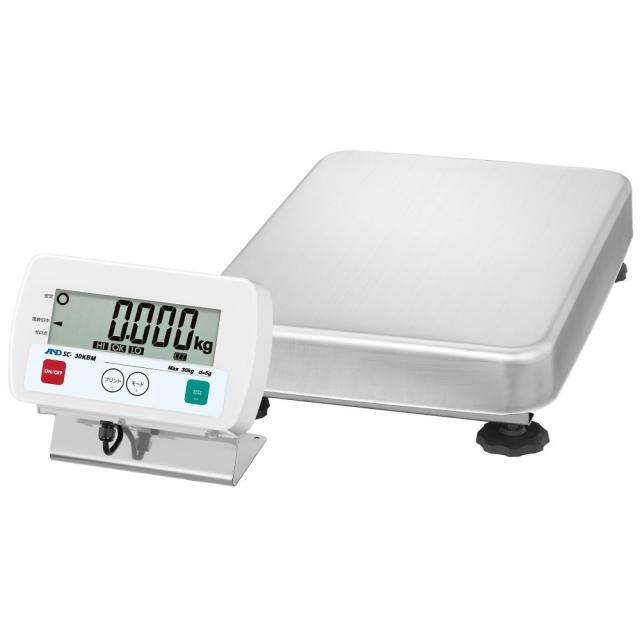 エー・アンド・デイ フレーム SUS304 防塵・防水台はかり SCシリーズ ひょう量:30kg 最小表示:5g 1個 SC30KBM-JA