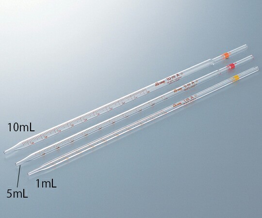 アズワン 先端メスピペット １０ｍＬ トレーサビリティ体系図＋検査成績書付 1式