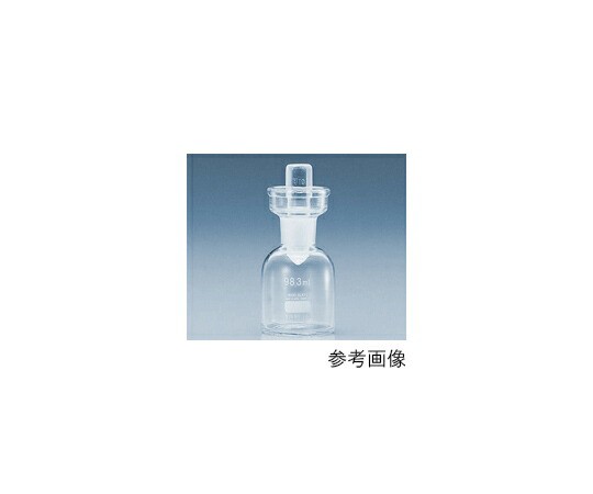 AGCテクノグラス・IWAKI フランびん（ガラスカップ付） 100mL 25本 1箱(25本入) 1651FBT100