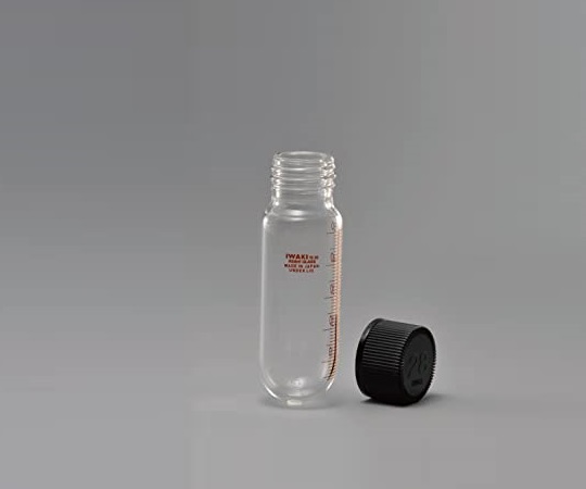 AGCテクノグラス・IWAKI 遠心沈澱管 丸底 ネジ付 目盛付 キャップ付 100mL 10本 1箱(10本入) 8482CTF100