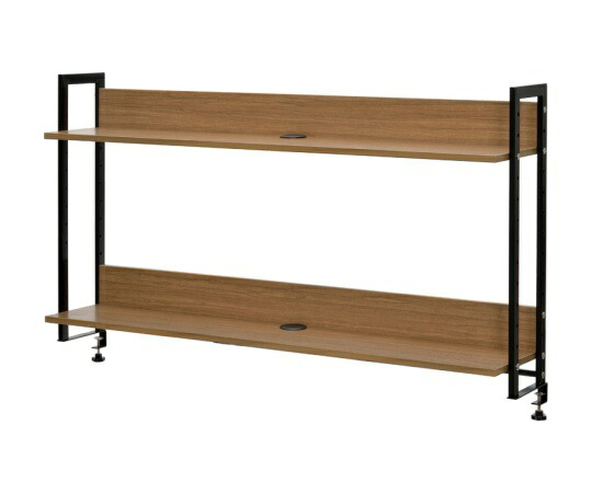 アール・エフ・ヤマカワ ワーキングデスク上置ハイシェルフ W1400 ウォルナット 1個 GZUSRH-1400DM