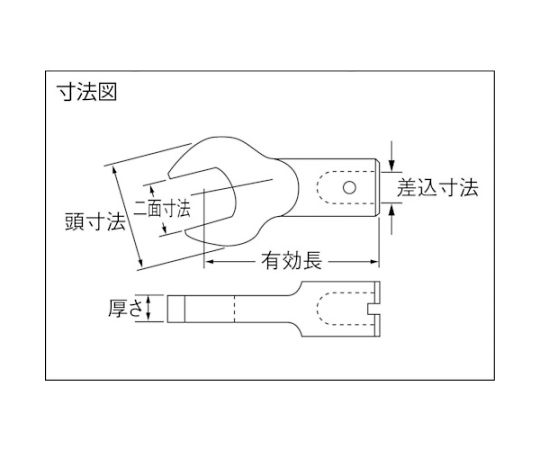 中村製作所（カノン） SCKスパナヘッド 440SCK46 1個