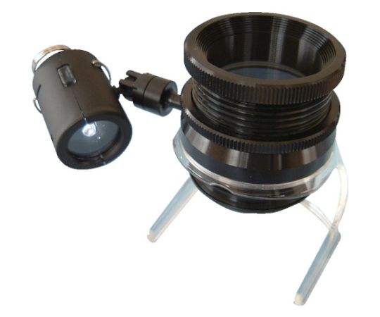 京葉光器 カップルーペ ワイドフィールドアクロ（LED） 倍率4倍 WF-04/LED 1個