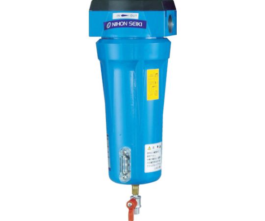 日本精器 高性能エアフィルタ20A1ミクロン（ドレンコック付） NI-TN3-20A-DL-DV 1個の通販は 55,149円