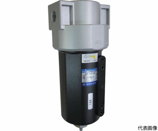 日本精器 エアフィルタ10A中圧タイプ BN-27T5H-10 1個