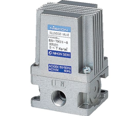 日本精器 3方向電磁弁 8AAC100V7Mシリーズ BN-7M31-8-E100 1台の通販は