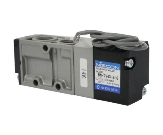 日本精器 4方向電磁弁8AAC100Vグロメット7Vシリーズシングル BN-7V43-8-G-E100 1台の通販は