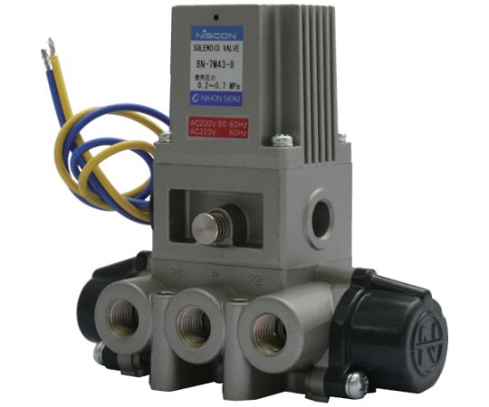 日本精器 4方向電磁弁8AAC200V7Mシリーズシングル BN-7M43-8-E200 1台